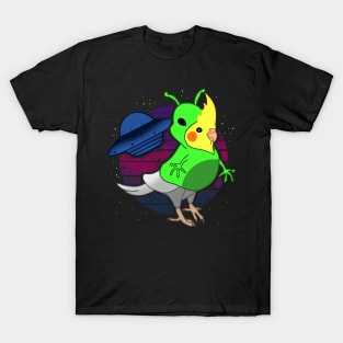 Vaporwave Alien Cockatiel T-Shirt